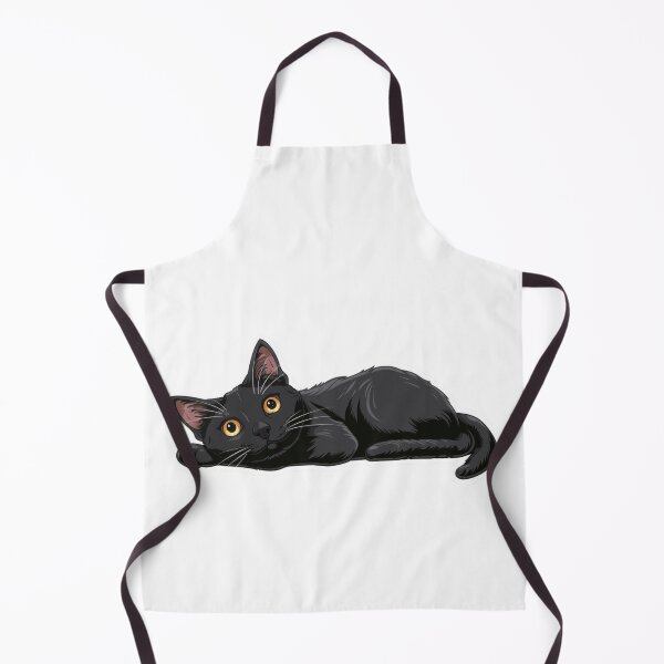 Item preview, Serene Black Cat Laying on Its Side, A Tranquil Feline Image designed and sold by tjnextgen99.