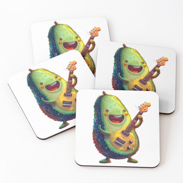 Item preview, Avocada Plushie with a guitar pit designed and sold by PCGDrawing.