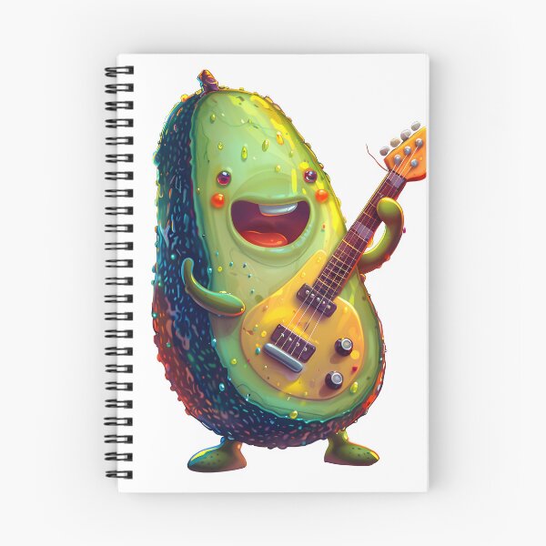 Item preview, Avocada Plushie with a guitar pit designed and sold by PCGDrawing.