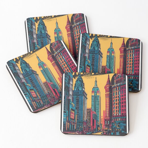 Item preview, A Digital Pop Art Travel of New York City New York designed and sold by PaintedPixels01.