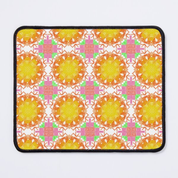 Item preview, A colorful pattern of circles and squares with a yellow center designed and sold by PWDigitalArt.