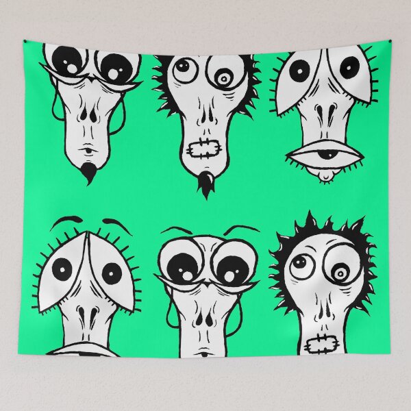 Item preview, Faces of Craziness designed and sold by Pluto Please.