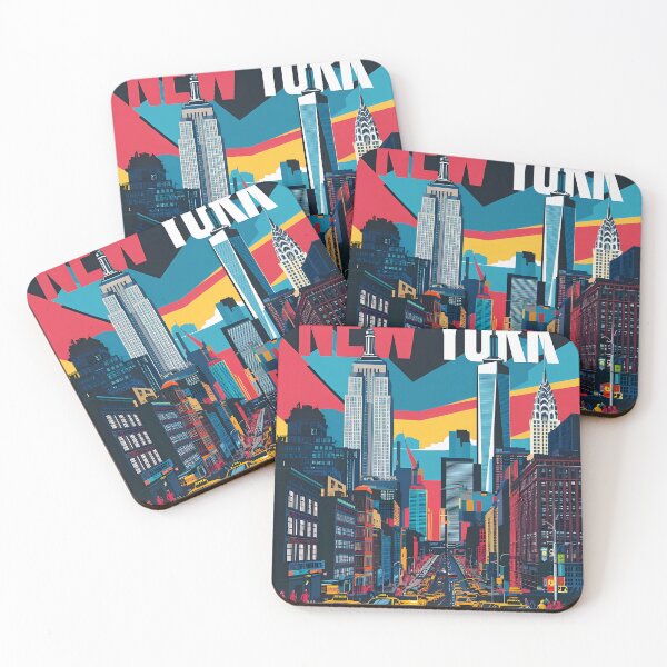 Item preview, A Digital Pop Art Travel of New York City New York designed and sold by PaintedPixels01.