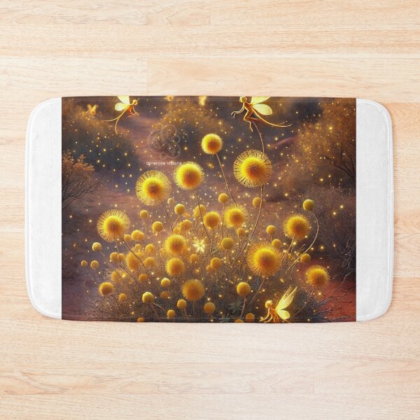 Item preview, Golden Fairies Illuminating Desert Globeflowers designed and sold by ArrernteVisions.