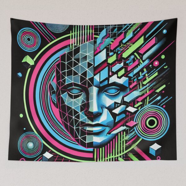 Item preview, Fragmented Reality in Chaos designed and sold by ArtemisDesignAI.