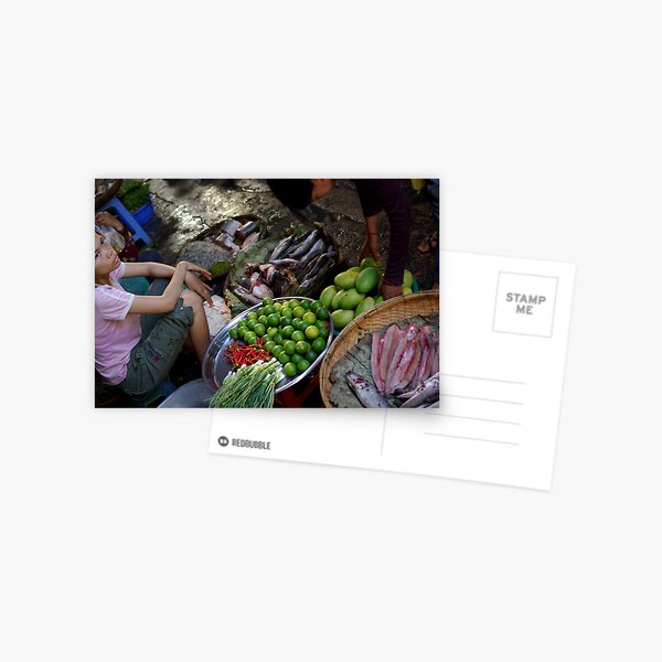 The Russain Market Postcard