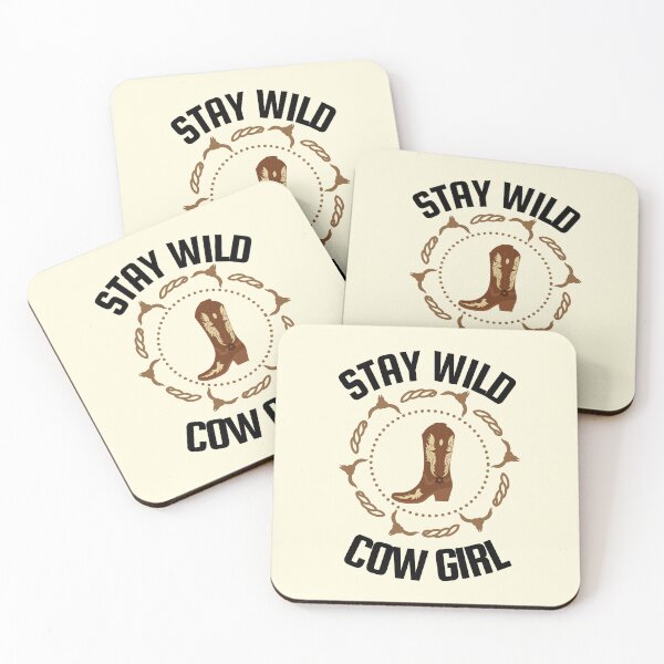 Item preview, STAY WILD ,COW GIRL ,WEST WOOD designed and sold by AnimalsArts21.