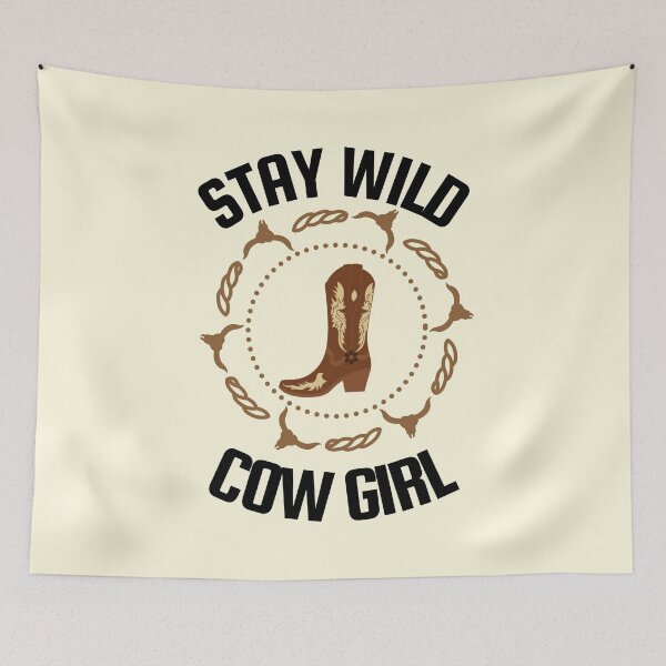 Item preview, STAY WILD ,COW GIRL ,WEST WOOD designed and sold by AnimalsArts21.