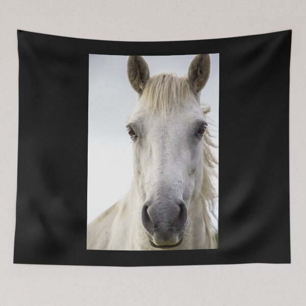 Item preview, White Horse Classic Black Tee designed and sold by GeekySexyCool.