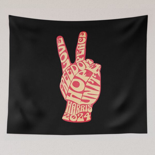 Item preview, Kamala Harris 2024 For President Freedom Peace and Love Unity Hope designed and sold by zptees.