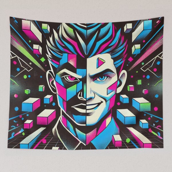 Item preview, Fragmented Dual Identity designed and sold by ArtemisDesignAI.