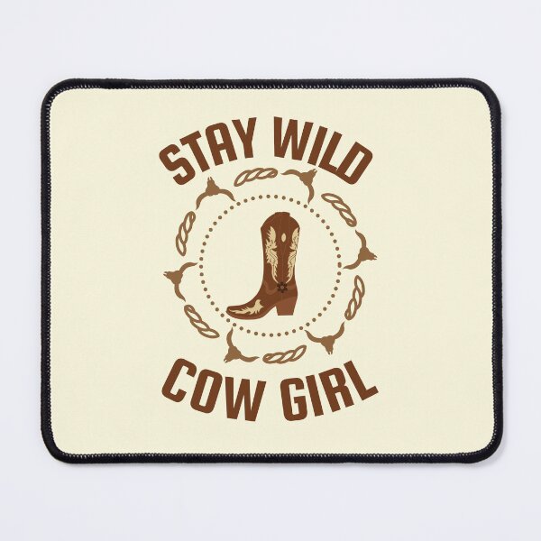 Item preview, STAY WILD ,COW GIRL ,WEST WOOD, VINTAGE, USA designed and sold by AnimalsArts21.