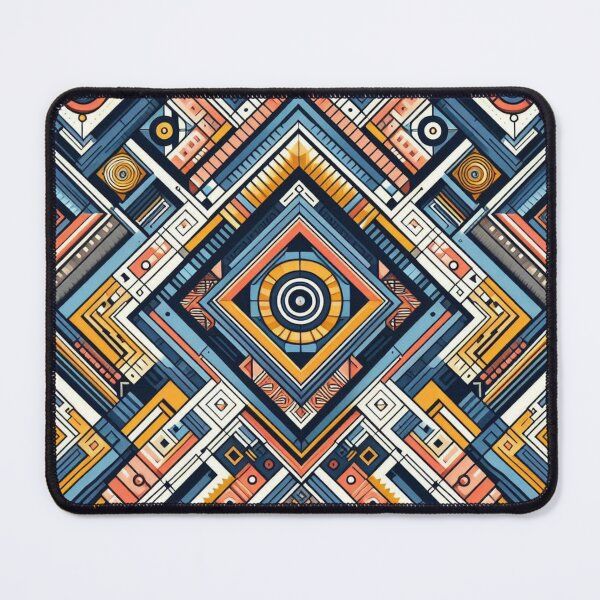 Item preview, Rectangular Futuristic Pattern designed and sold by AIrtisticPrints.