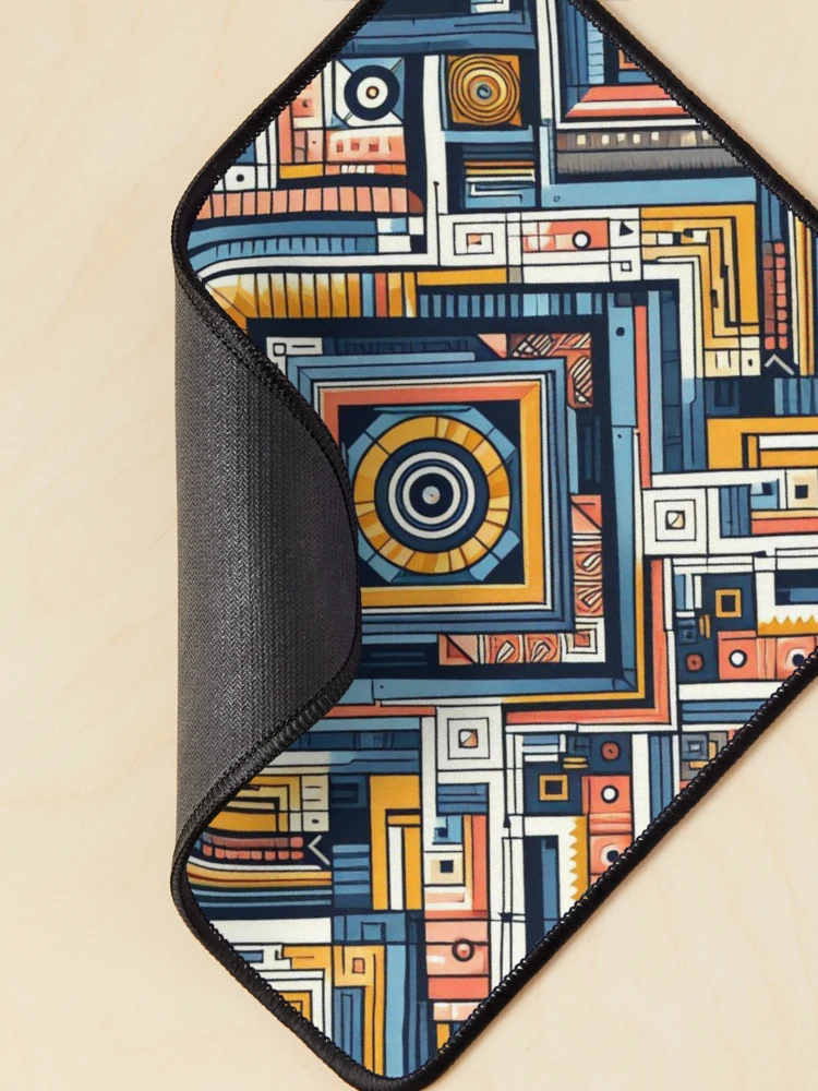 Thumbnail 2 of 5, Mouse Pad, Rectangular Futuristic Pattern designed and sold by AIrtisticPrints.