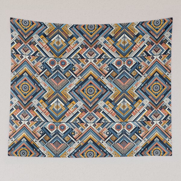 Item preview, Rectangular Futuristic Pattern designed and sold by AIrtisticPrints.