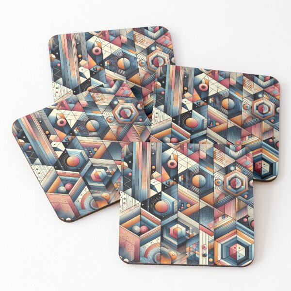 Item preview, Rectangular Futuristic Pattern designed and sold by AIrtisticPrints.