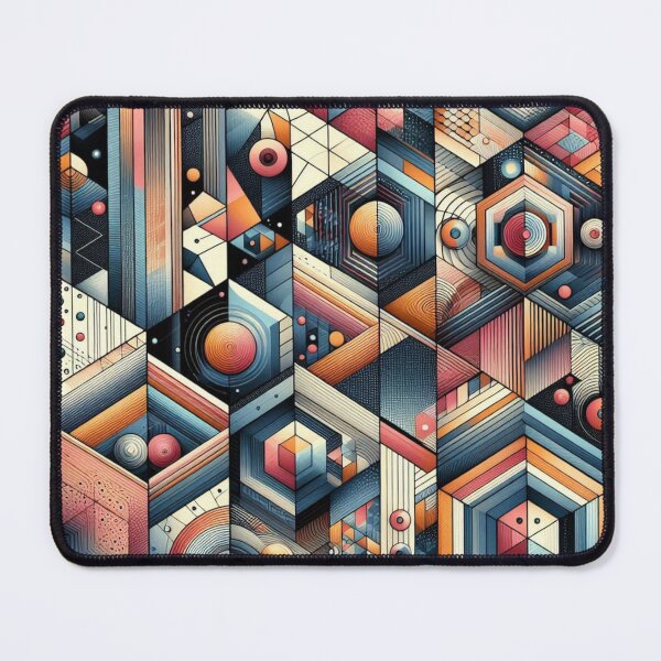 Item preview, Rectangular Futuristic Pattern designed and sold by AIrtisticPrints.