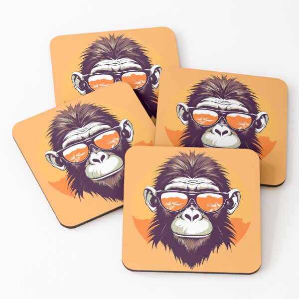 Item preview, Monkey wearing sunglasses on the beach designed and sold by Mustafa Mitwally.