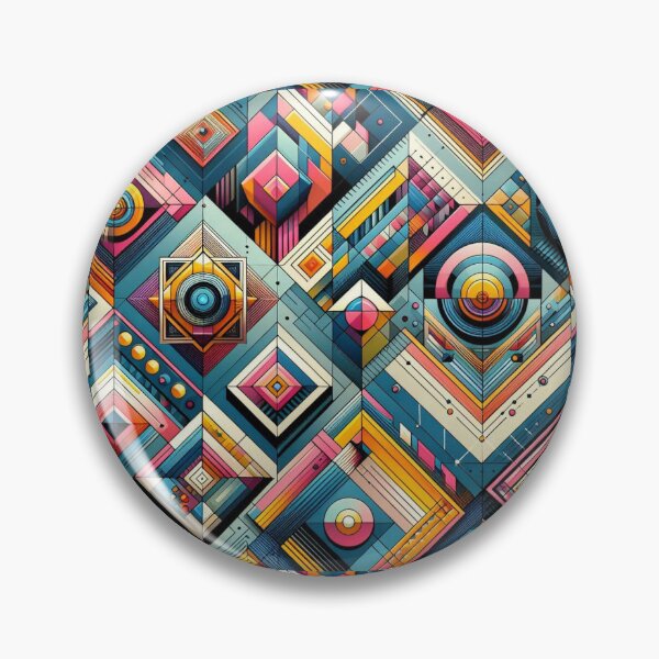 Item preview, Rectangular Futuristic Pattern designed and sold by AIrtisticPrints.