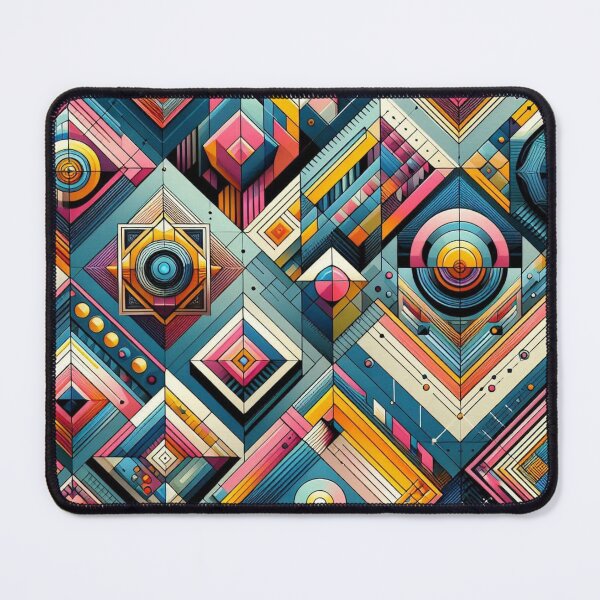 Item preview, Rectangular Futuristic Pattern designed and sold by AIrtisticPrints.