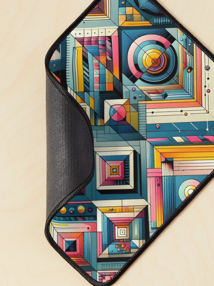 Thumbnail 2 of 5, Mouse Pad, Rectangular Futuristic Pattern designed and sold by AIrtisticPrints.