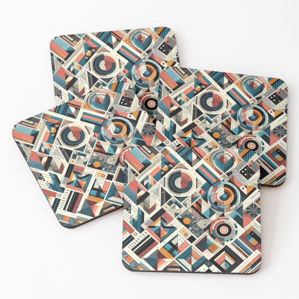 Item preview, Rectangular Futuristic Pattern designed and sold by AIrtisticPrints.