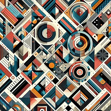 Artwork thumbnail, Rectangular Futuristic Pattern by AIrtisticPrints