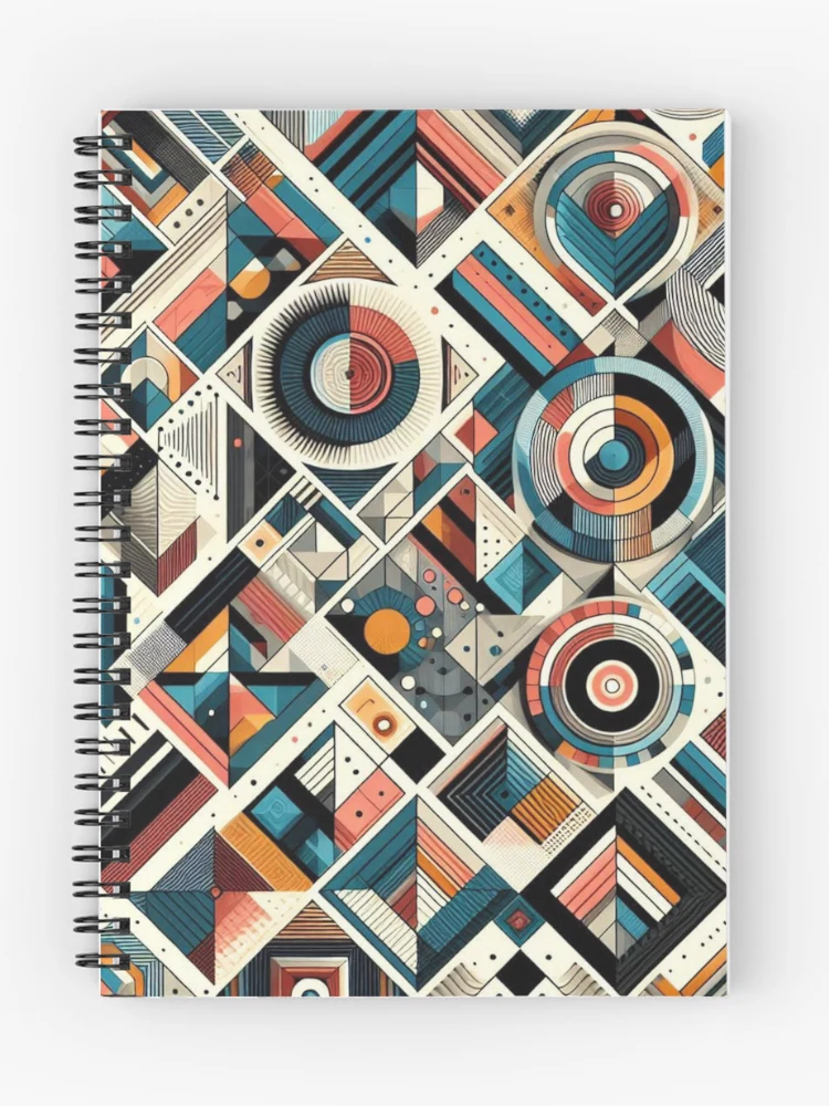 Thumbnail 1 of 3, Journal, Rectangular Futuristic Pattern designed and sold by AIrtisticPrints.