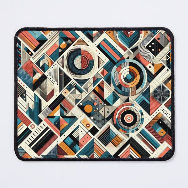 Item preview, Rectangular Futuristic Pattern designed and sold by AIrtisticPrints.