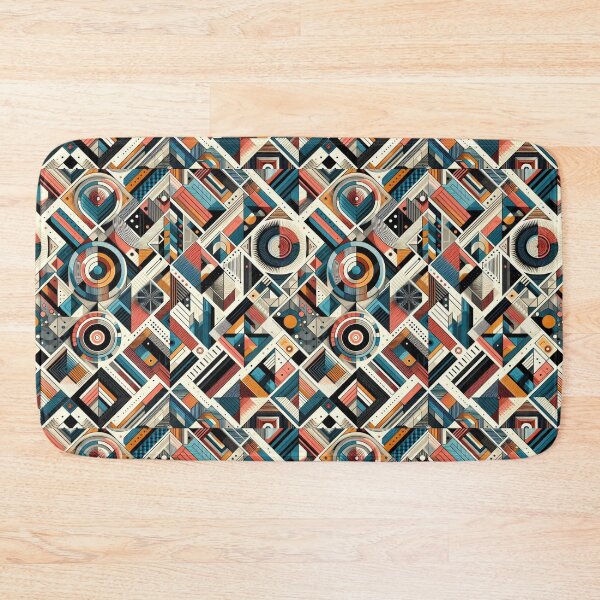 Item preview, Rectangular Futuristic Pattern designed and sold by AIrtisticPrints.