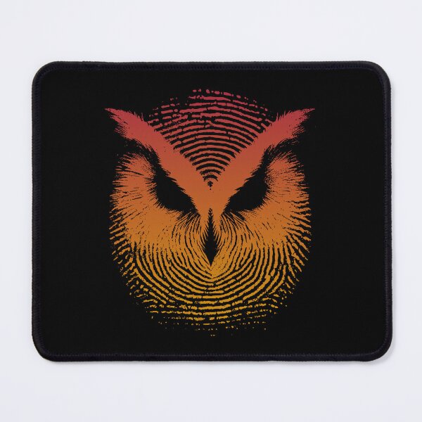 Item preview, Retro Sunset Owl Fingerprint designed and sold by Urban-Alien.