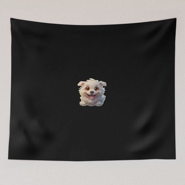 Item preview, Cute White Puppy Art 2 designed and sold by BAMEN.