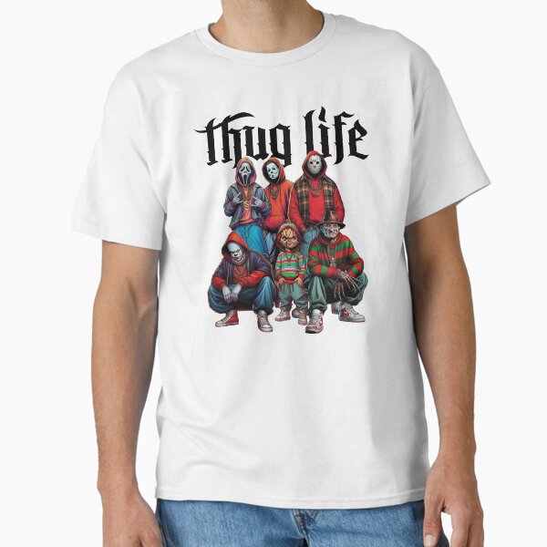 Item preview, Thug Life Horror Movie, Scary Friend  Halloween Vibes, Retro Vintage Halloween designed and sold by pondhq.