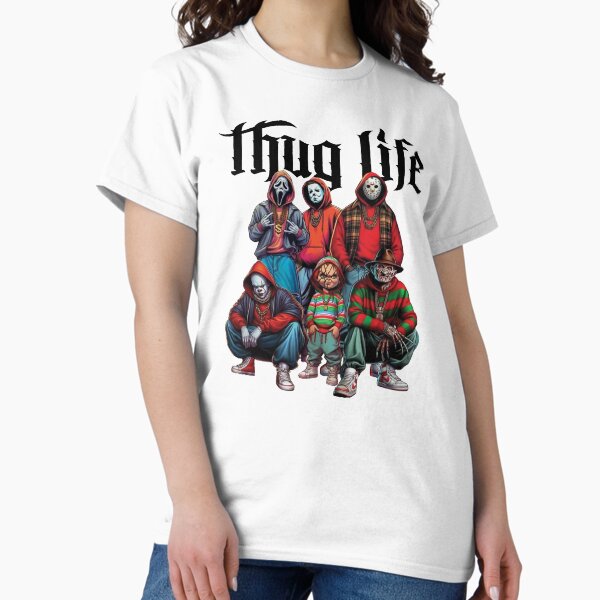 Item preview, Thug Life Horror Movie, Scary Friend  Halloween Vibes, Retro Vintage Halloween designed and sold by pondhq.