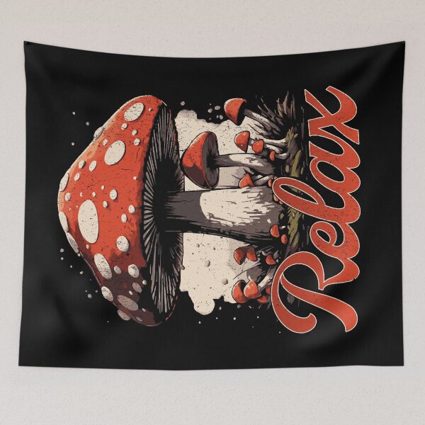 Item preview, Vintage Mushroom - Retro Relax Chill designed and sold by Urban-Alien.