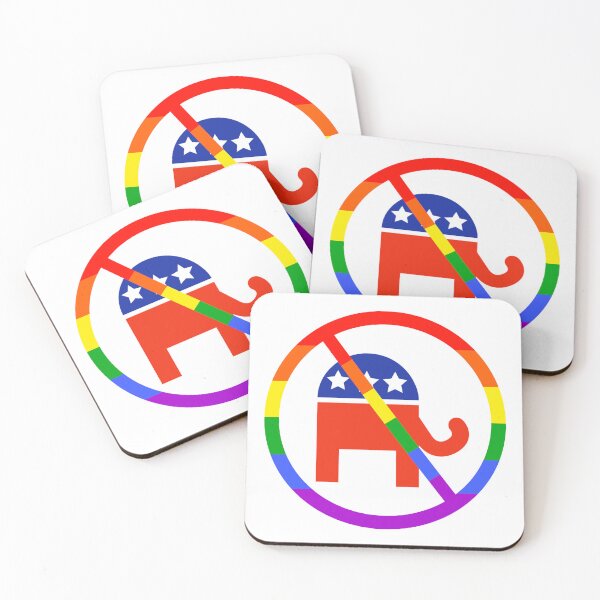 Item preview, Rainbow anti GOP design designed and sold by Rachel the Artist .