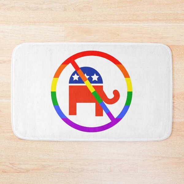 Item preview, Rainbow anti GOP design designed and sold by Rachel the Artist .