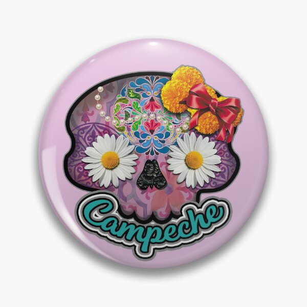 Artikelvorschau, Mexikanische Catrina mit Blumen. Campeche, Mexiko entworfen und verkauft von fashionlabrador.