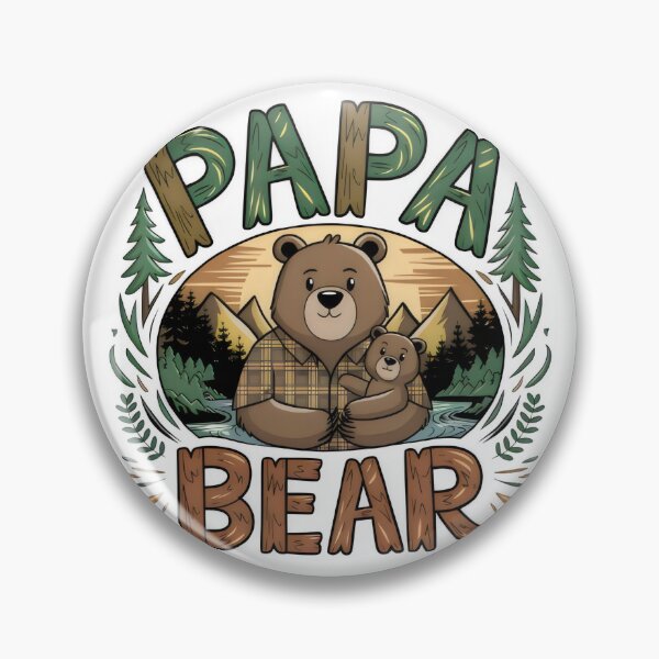 Item preview, Papa Bear's Love - Father and Cub Embrace designed and sold by CrystalCove11.