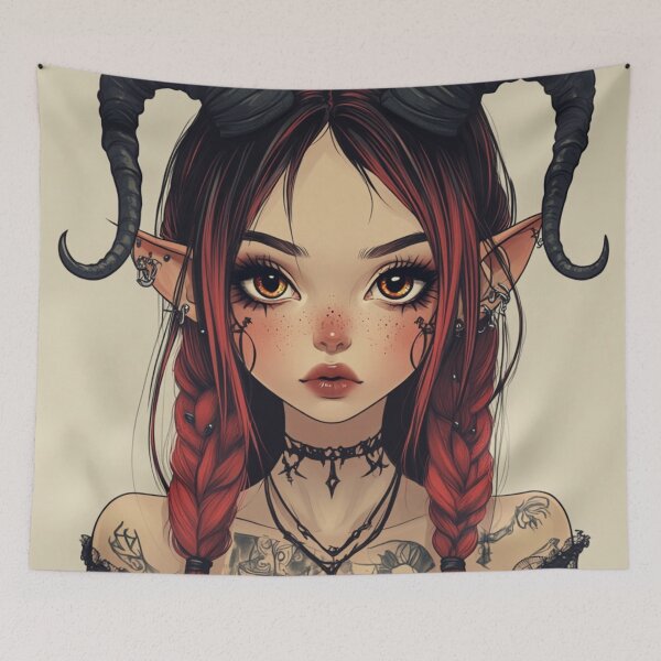 Item preview, Little Demon Girl designed and sold by CursedbyLilith.
