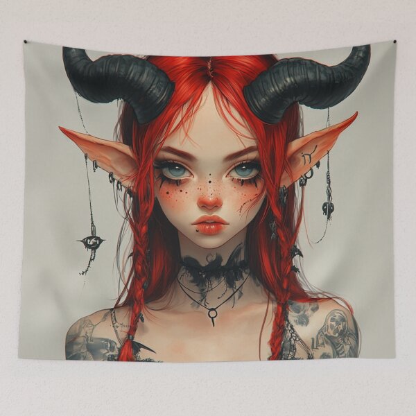 Item preview, Little Demon Girl designed and sold by CursedbyLilith.