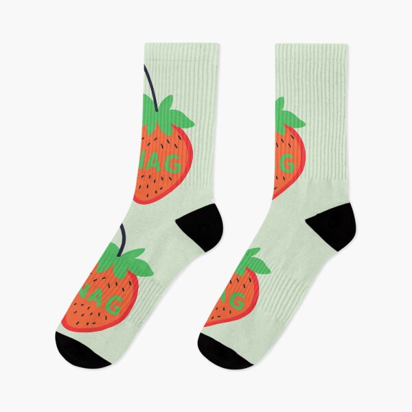 Item preview, Fancy green and red strawberries designed and sold by LoveLoop Studio.