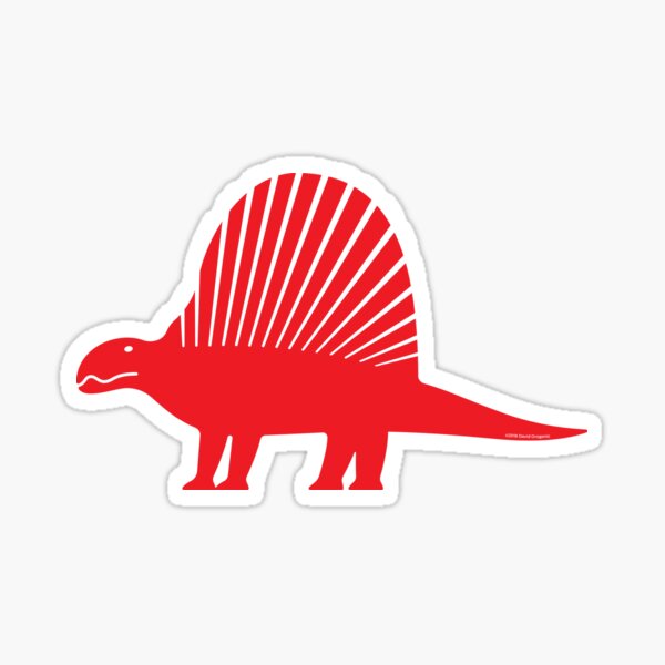 Minimalistic Dimetrodon Sticker