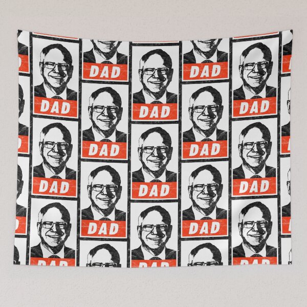 Item preview, Tim Walz Dad (White Worn Look) designed and sold by politicalamity.
