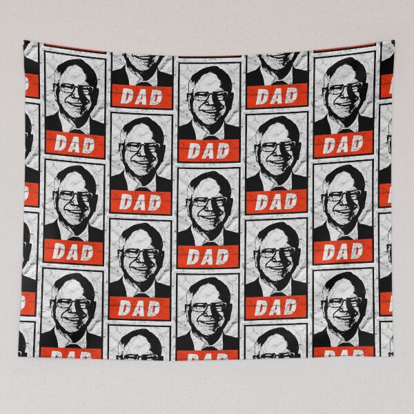 Item preview, Tim Walz Dad (Black Worn Look) designed and sold by politicalamity.
