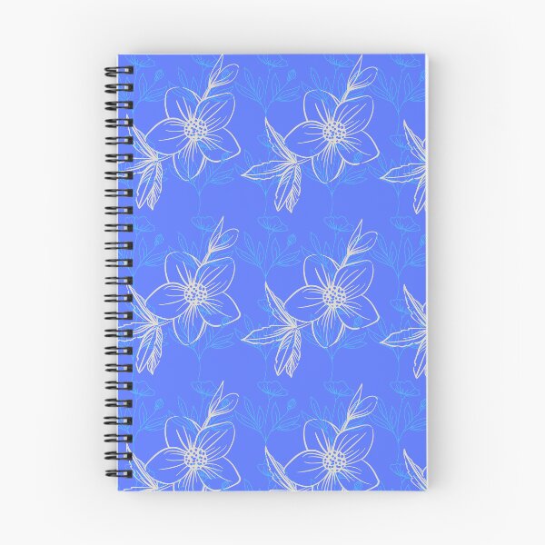 Item preview, White and blue flower pattern designed and sold by Johnmichaelart.
