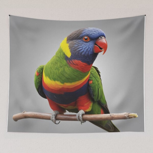 Item preview, Rainbow Lorikeet Perched on Branch designed and sold by laguitan10.