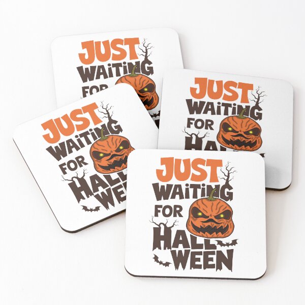 Item preview, Just Waiting For Halloween scary Pumpkin Face Jack-o'-Lantern designed and sold by Kopiopang studio.