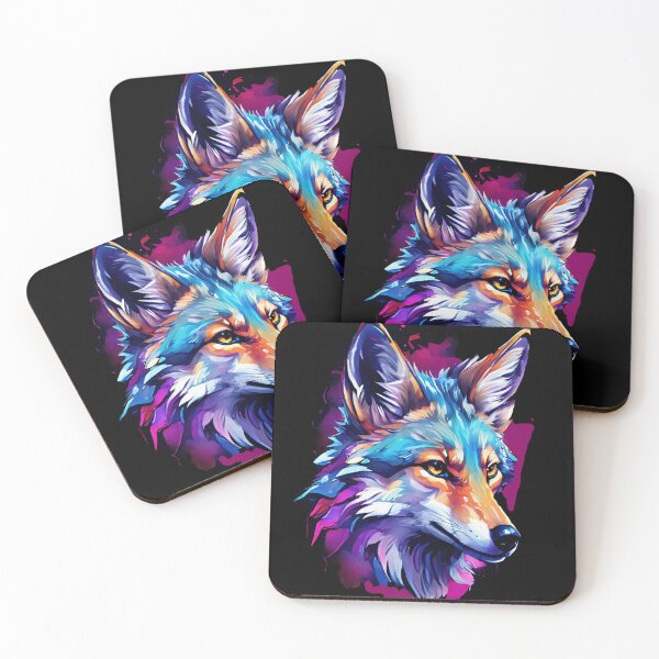 Item preview, Vibrant Jackal Wild Dog designed and sold by BirdsnStuff.