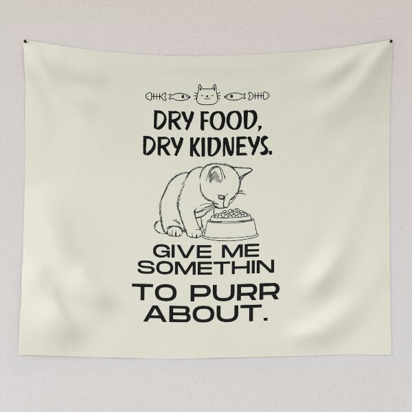 Item preview, Dry Food, Dry Kidneys. #catindoor #catcare #housecat #catsafety #catowners designed and sold by Anna Halasek.